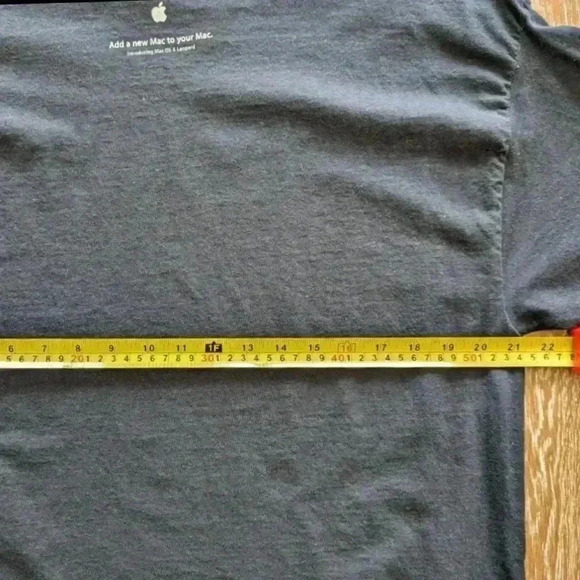 Apple Mac OS X Snow Leopard Hanes Black Promo T-Shirt Mens Size XL - Picture 8 of 9